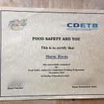 Food safety certificate